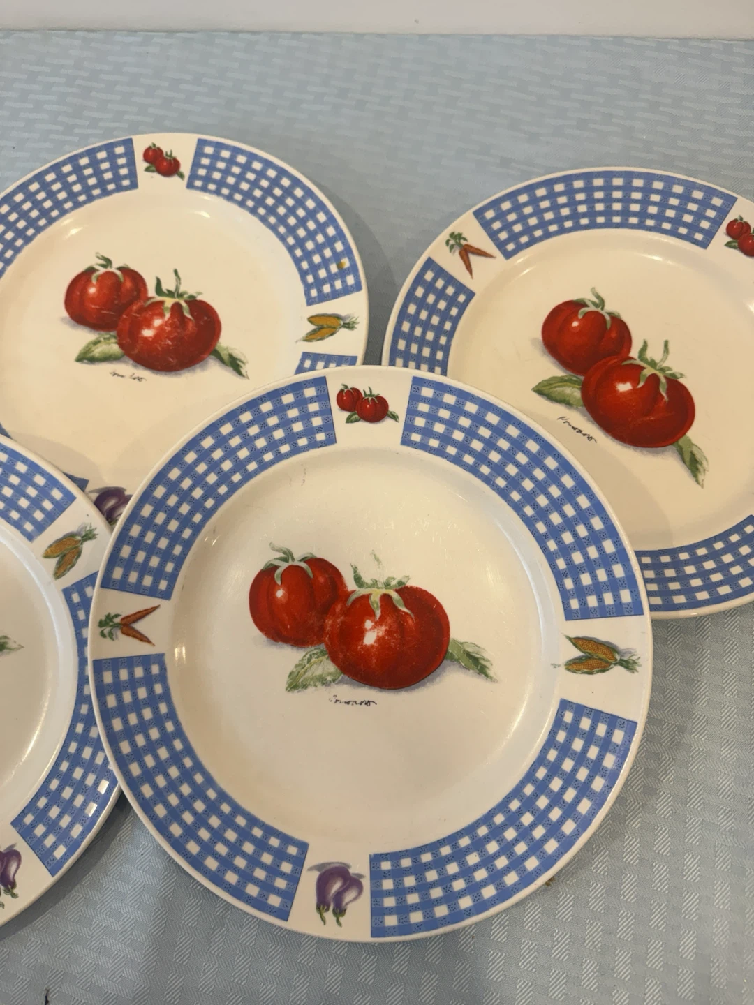 Set of 5 "La Cucina" Tomato Plates