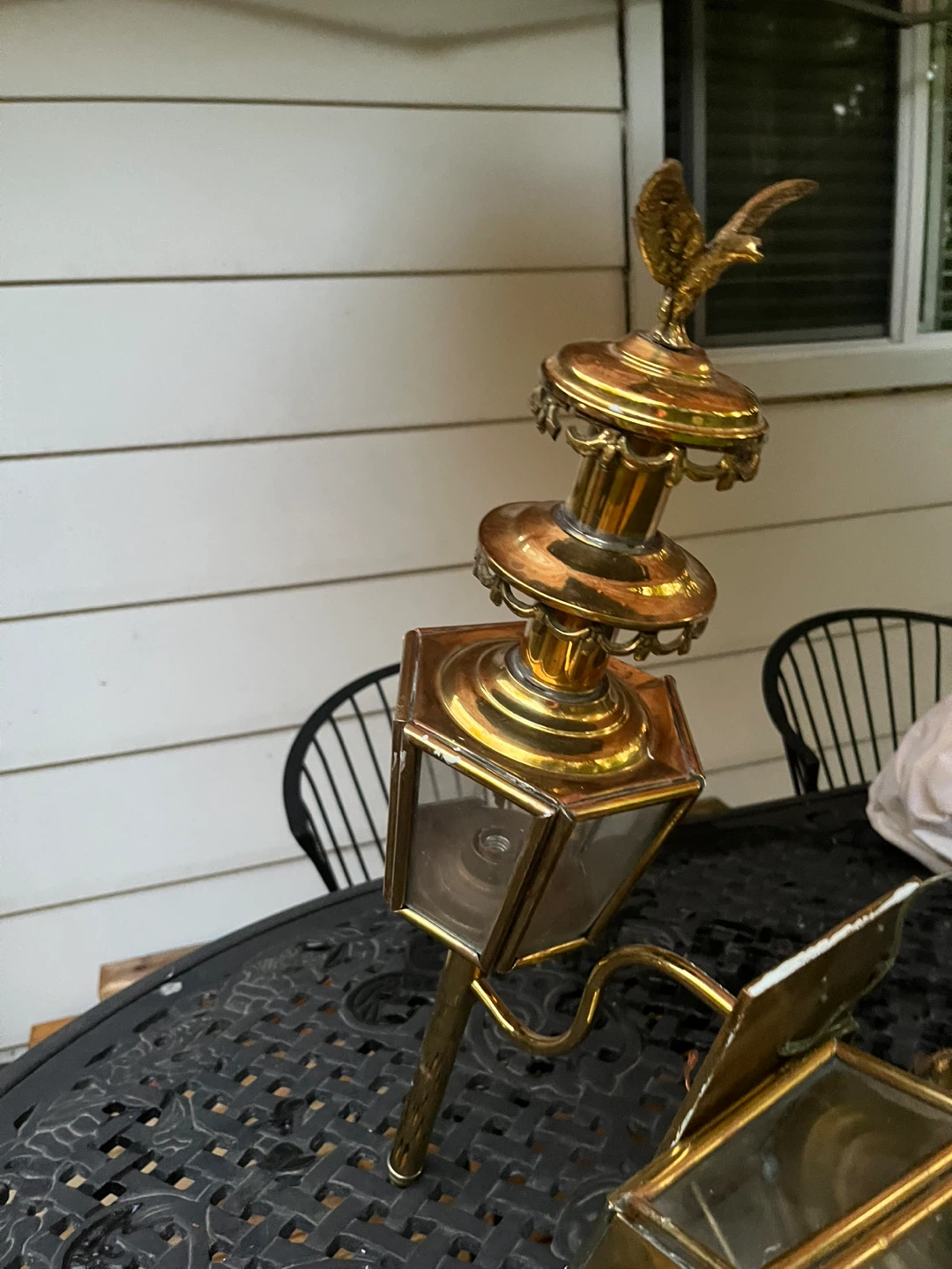 Vintage Brass Lanterns (Pair)