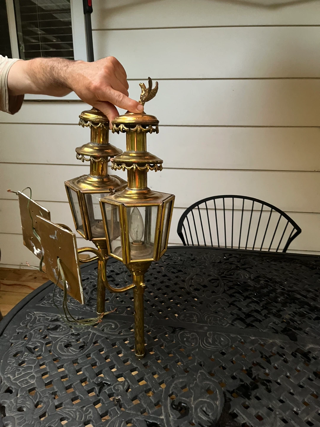 Vintage Brass Lanterns (Pair) - photo 4
