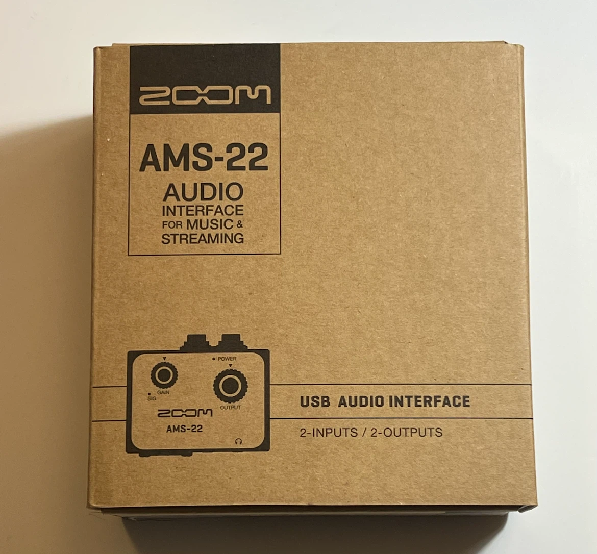 ZOOM AMS-22 Audio Interface for Music & Streaming