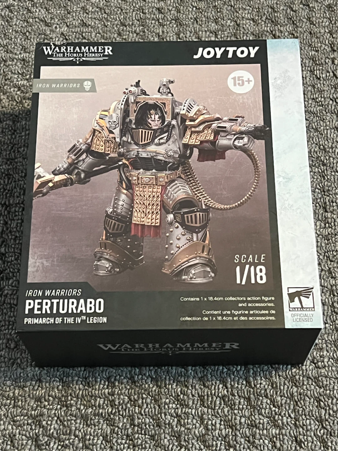 JoyToy Warhammer 40K Iron Warriors Perturabo 1/18 Scale