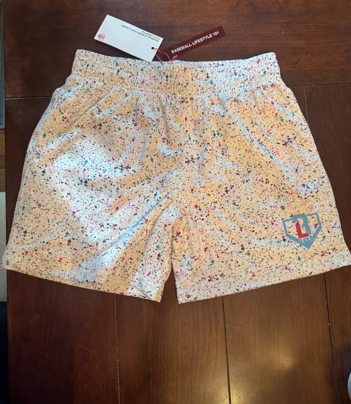 Baseball Lifestyle 101 Splatter Youth Shorts YL