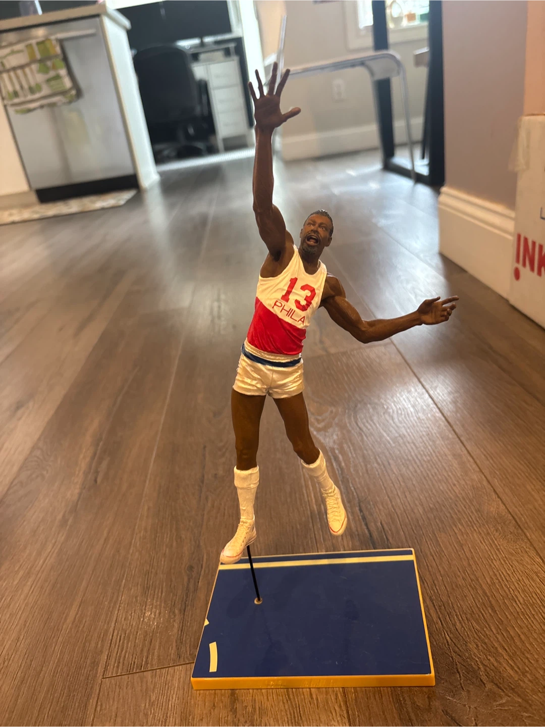Wilt Chamberlain 13 Philadelphia Figure