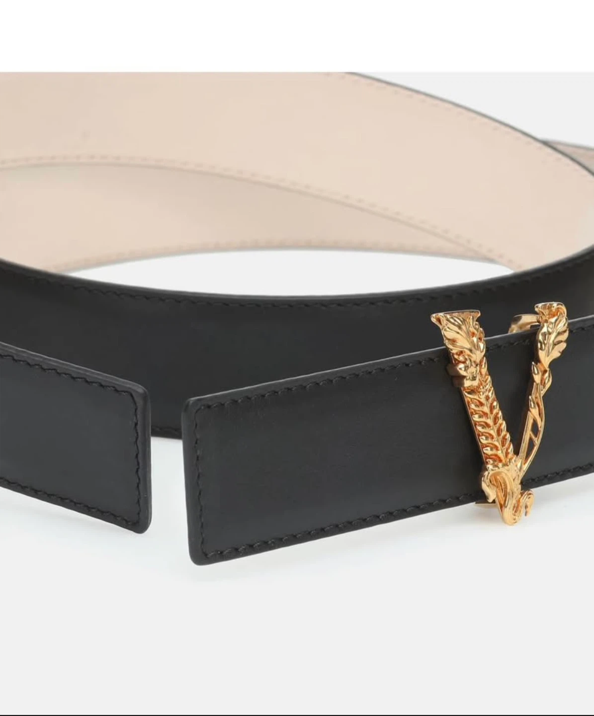 Versace Virtus leather belt