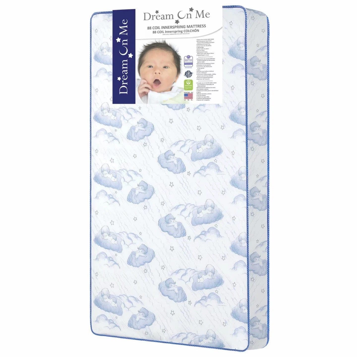 Dream On Me 88 Coil Innerspring Crib Mattress