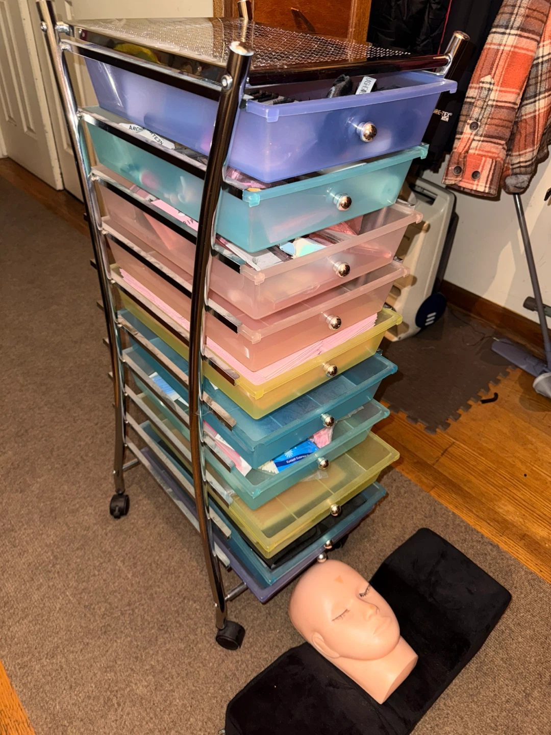 Eyelash Extension Training Manual & Supplies Cart