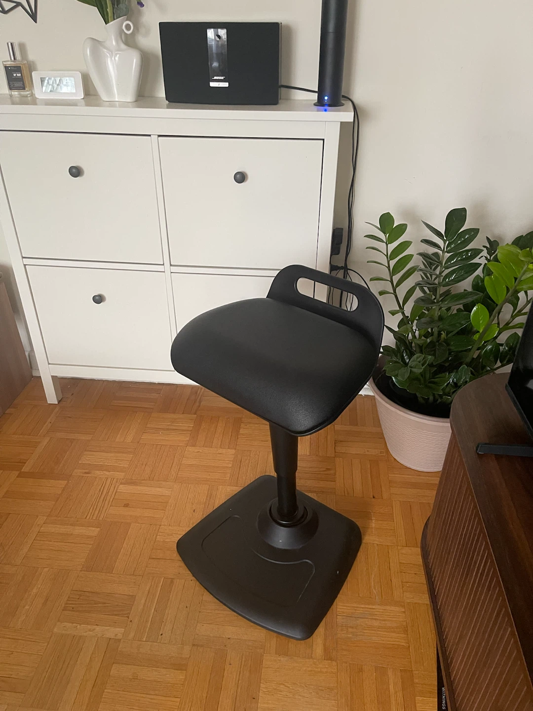 Vari Active Seat - Black Adjustable Standing Desk Stool