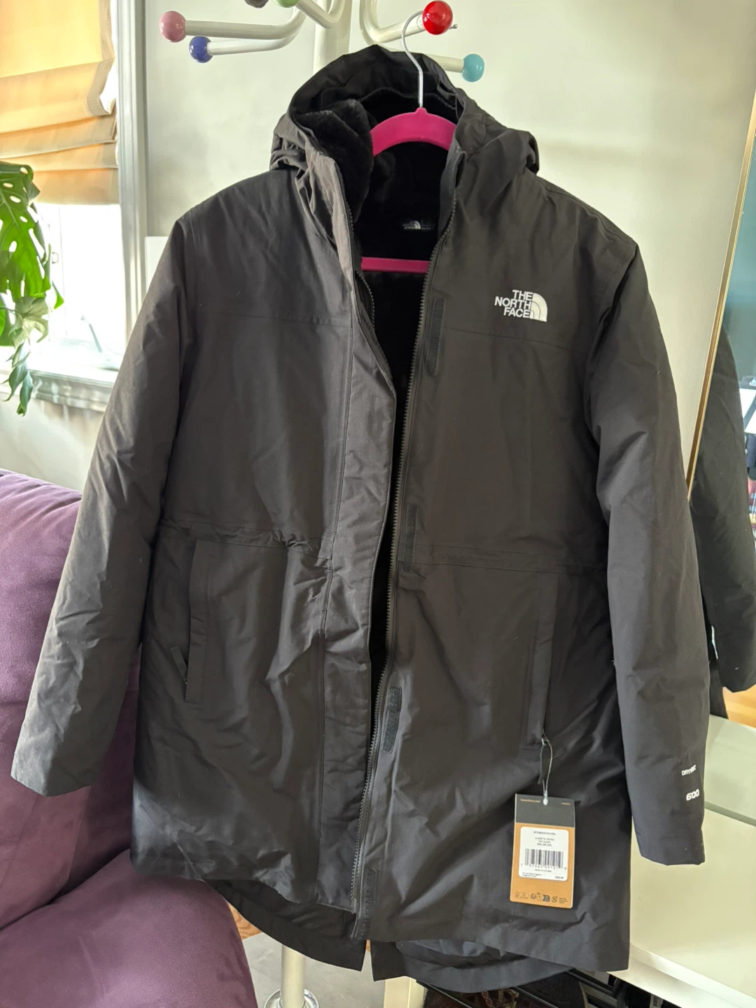 BNWT The North Face Girls Arctic Parka XX-Large Black