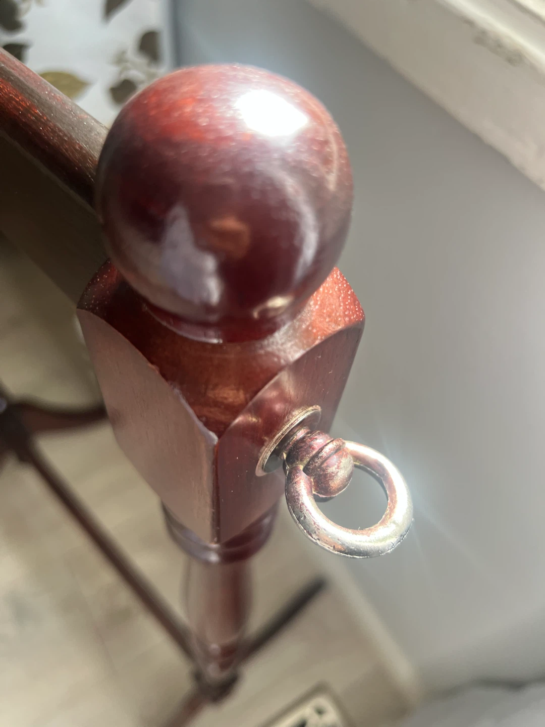 Dark Wood Standing Valet Butler Stand - photo 5