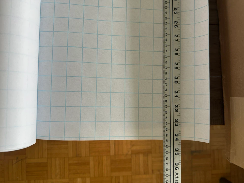 Grid Paper Roll 34” long - photo 2