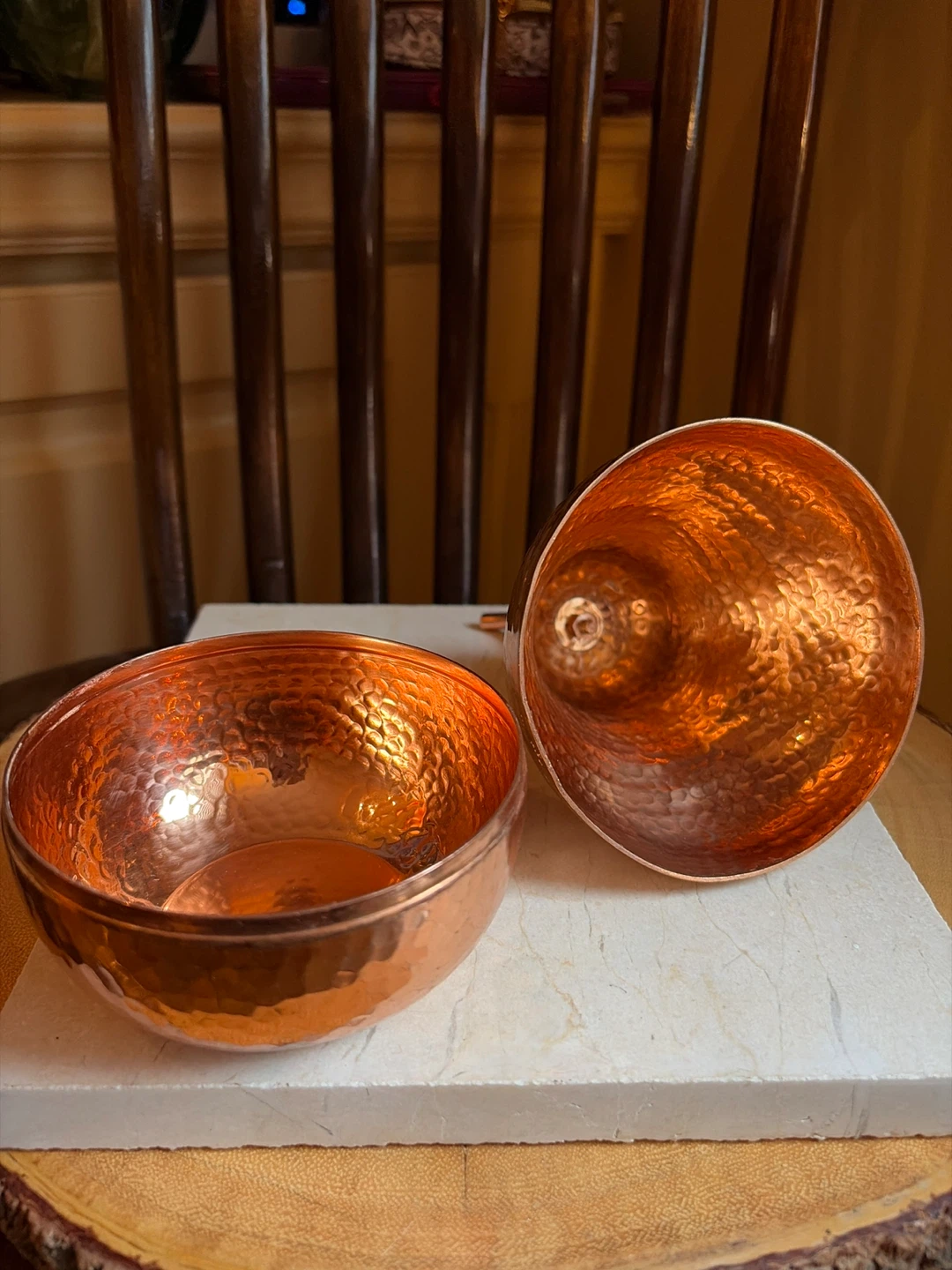 Hammered Copper Pear Trinket Box - photo 5