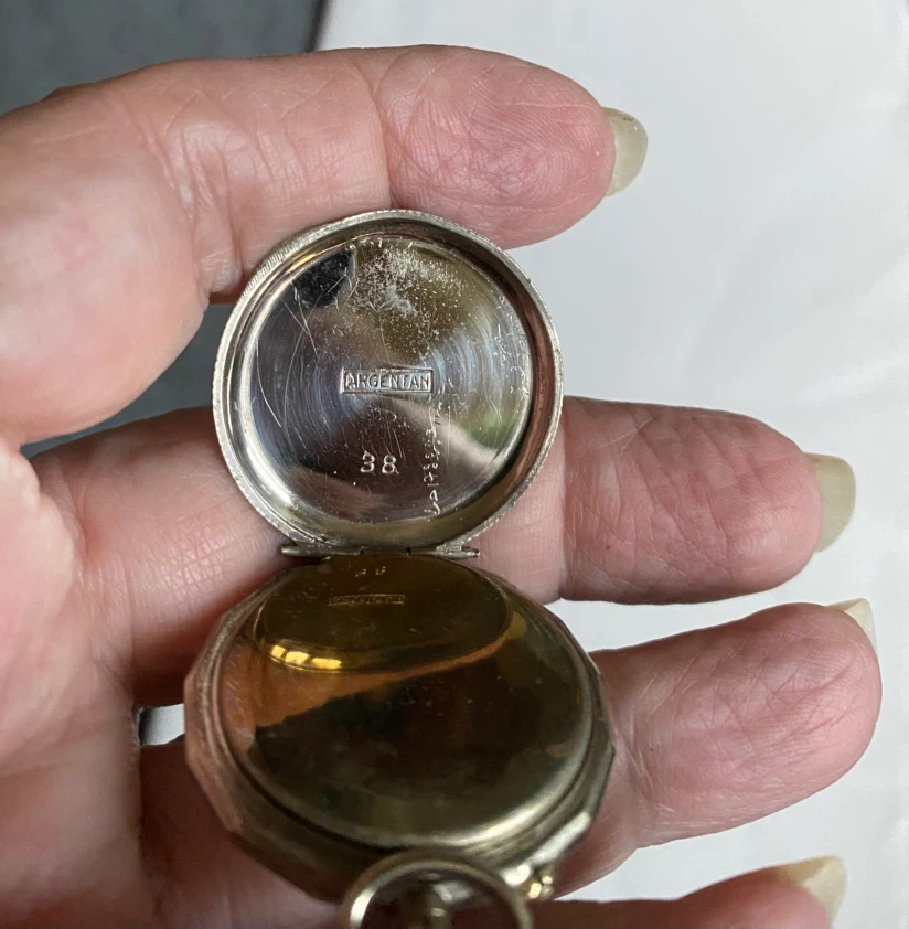 Argentan small Swiss pocket watch - photo 4