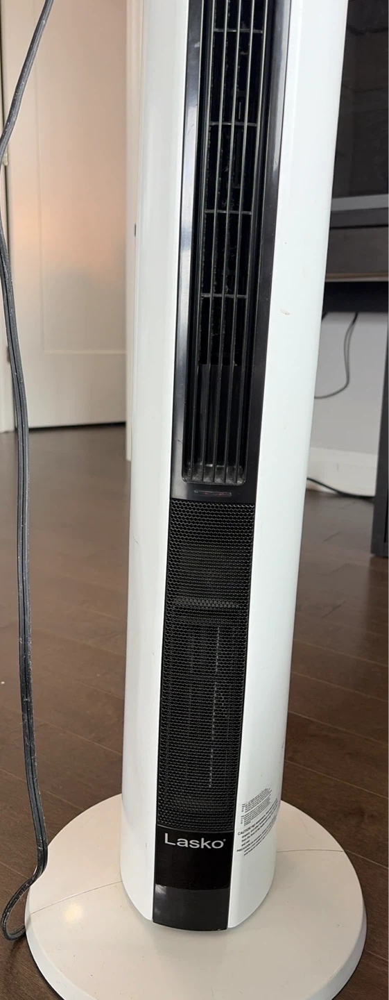 White Lasko Tower Fan
