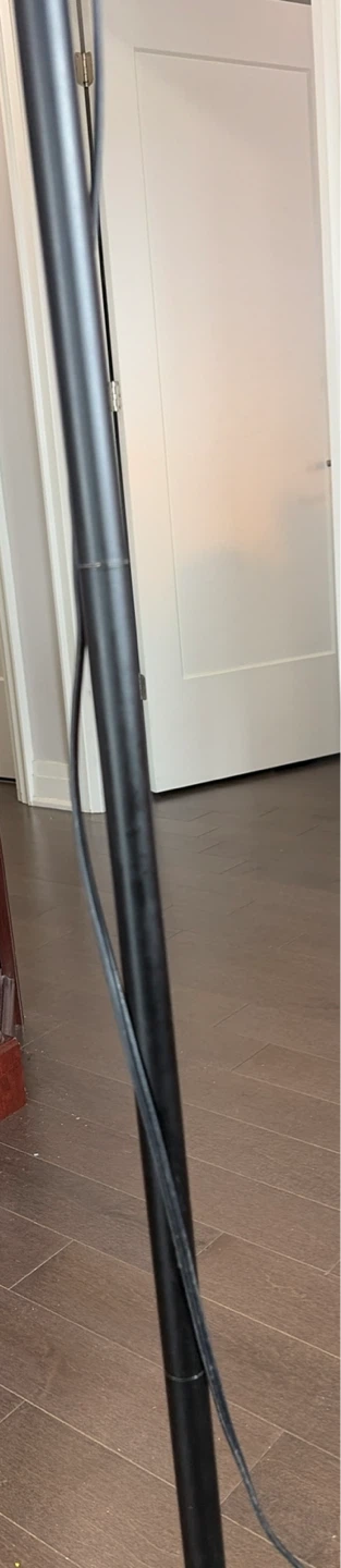 IKEA Black multi head floor lamp with white shades - photo 2