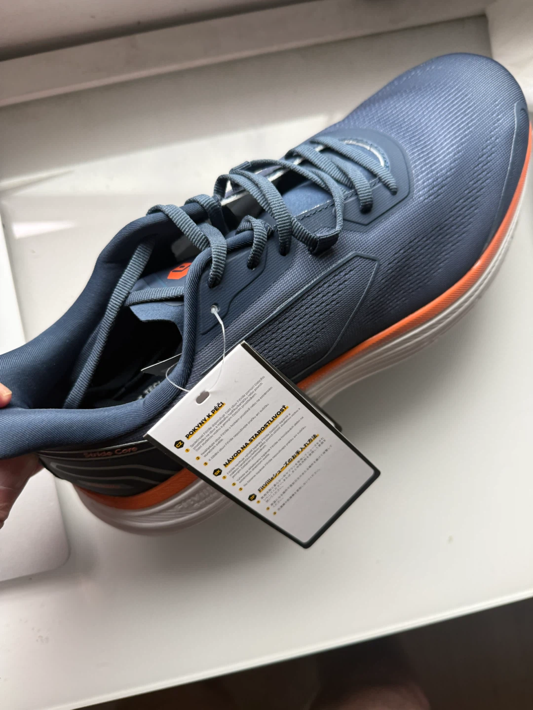 FitVille Stride Core Running Shoes - Blue/Orange