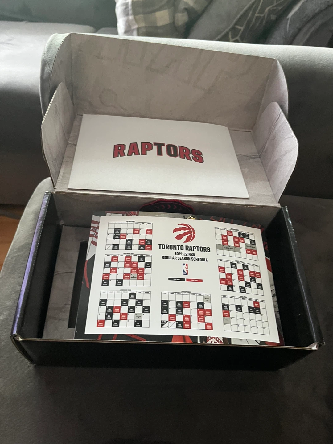 Toronto Raptors 2021-2022 Season Glass Set with Patch & Schedule - photo 4