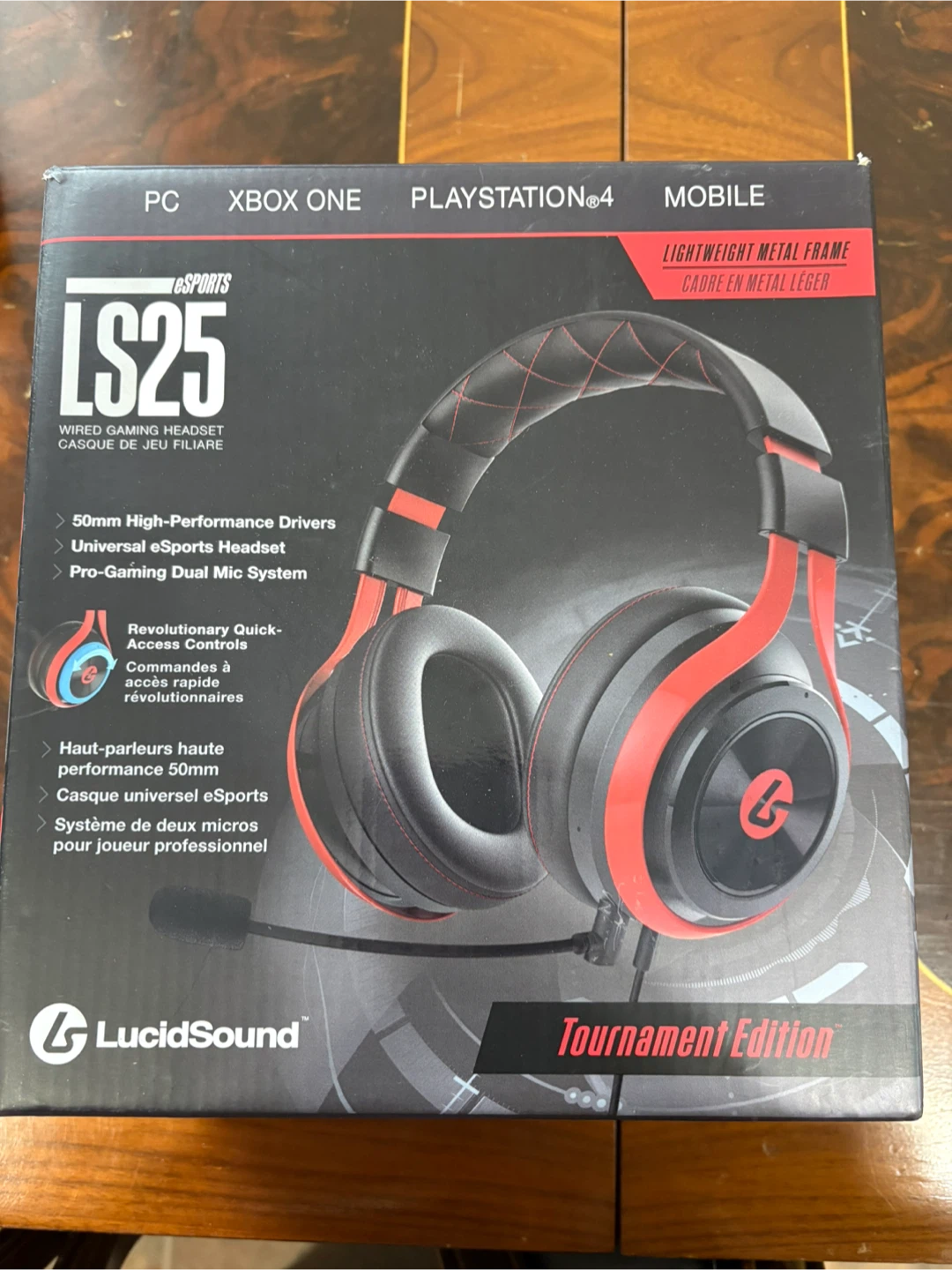 LucidSound LS25 Wired Gaming Headset Tournament Edition