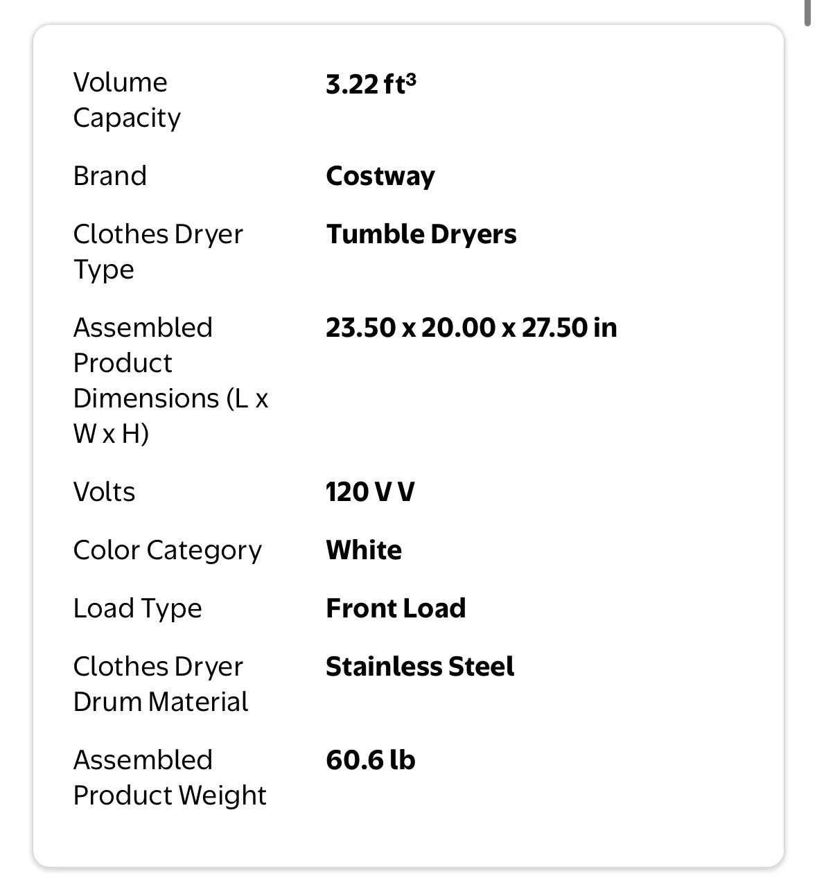 Washer (3.0cu) + dryer (3.22cu )+ vent + stand + - photo 5