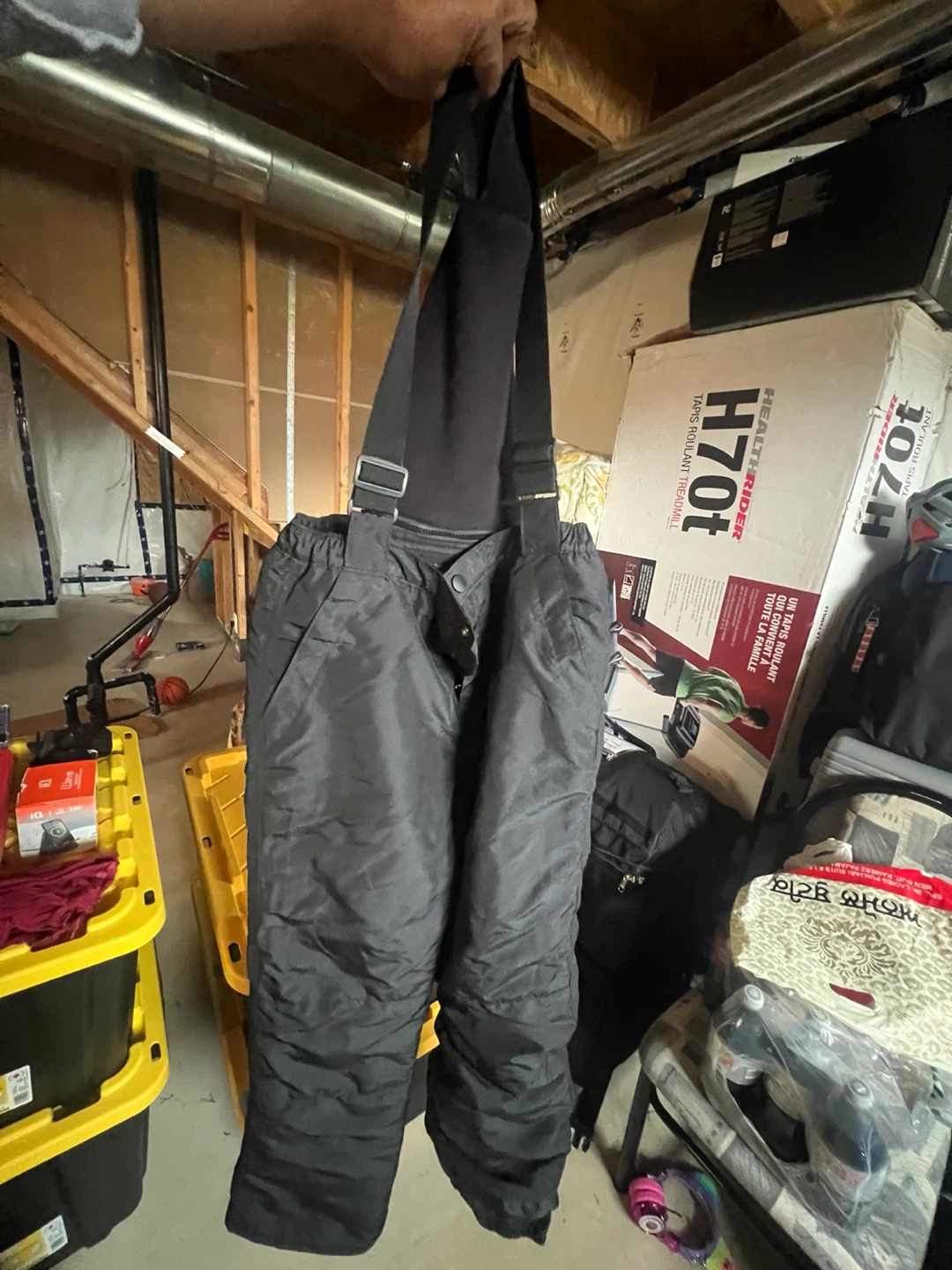The Place Kids Black Snow Bib Pants Size 16 - photo 2