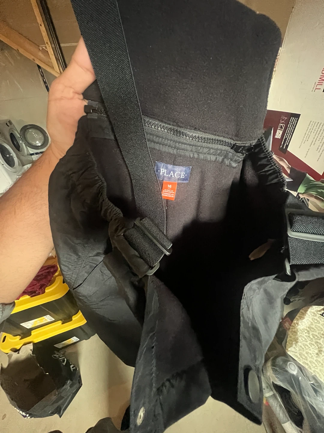 The Place Kids Black Snow Bib Pants Size 16 - photo 4