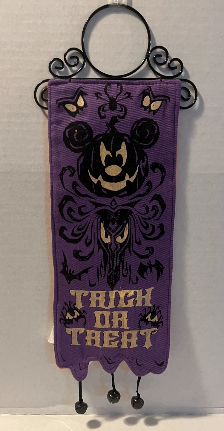 Disney Parks Mickey Mouse Haunted Mansion Halloween Banner - photo 2