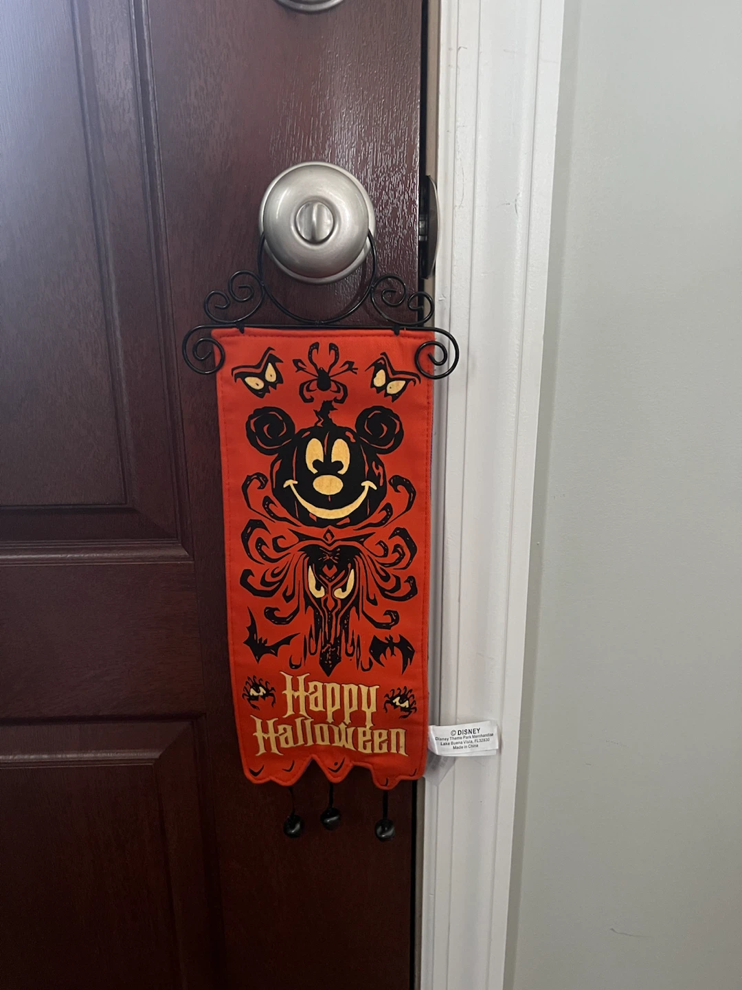 Disney Parks Mickey Mouse Haunted Mansion Halloween Banner - photo 3