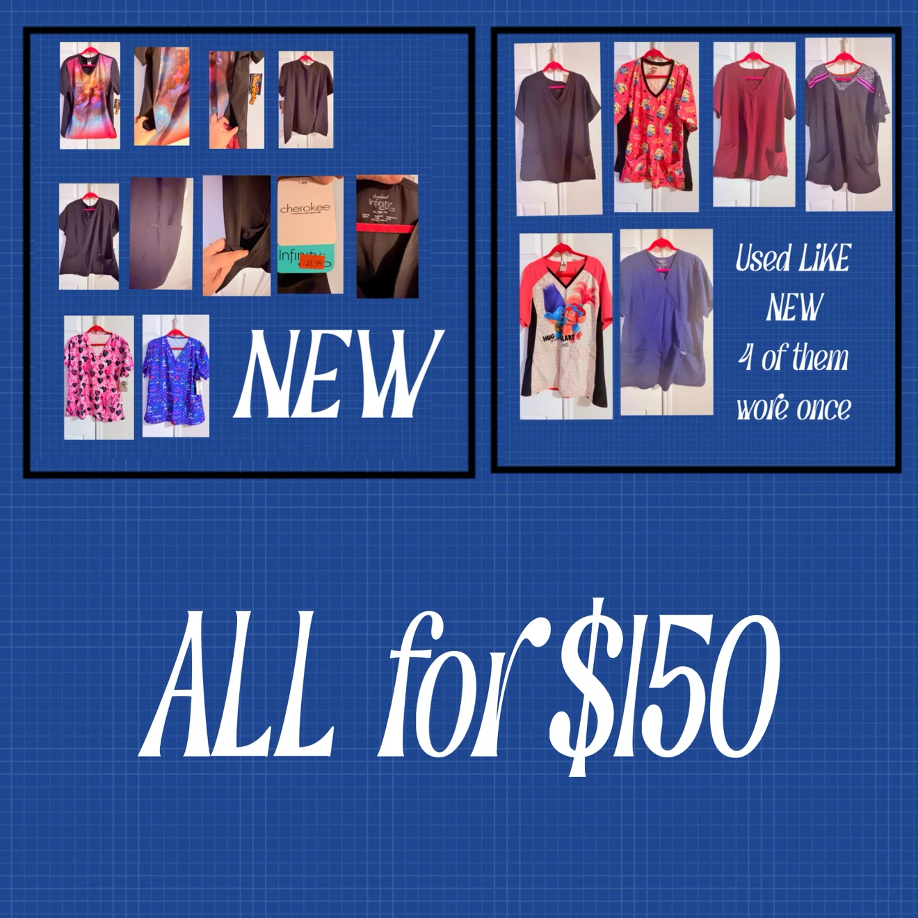 Beautiful Scrub Tops bundle only $150