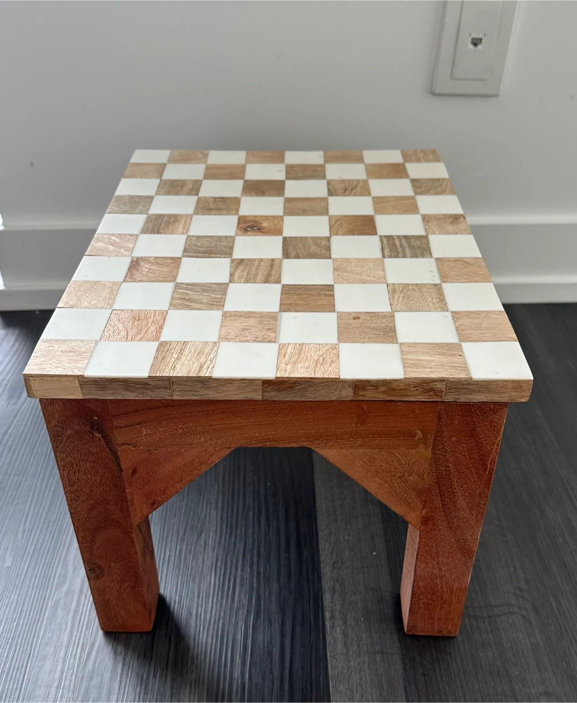 Wooden Chess Board Stool/Table - photo 2