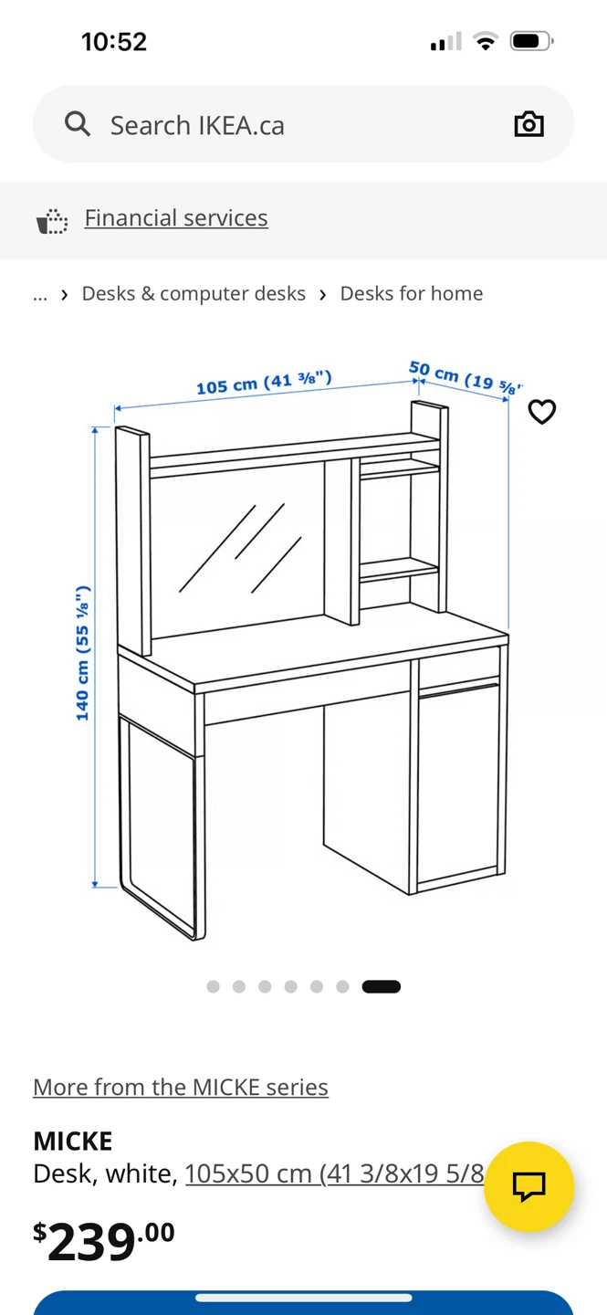 IKEA MICKE Desk, White - photo 5