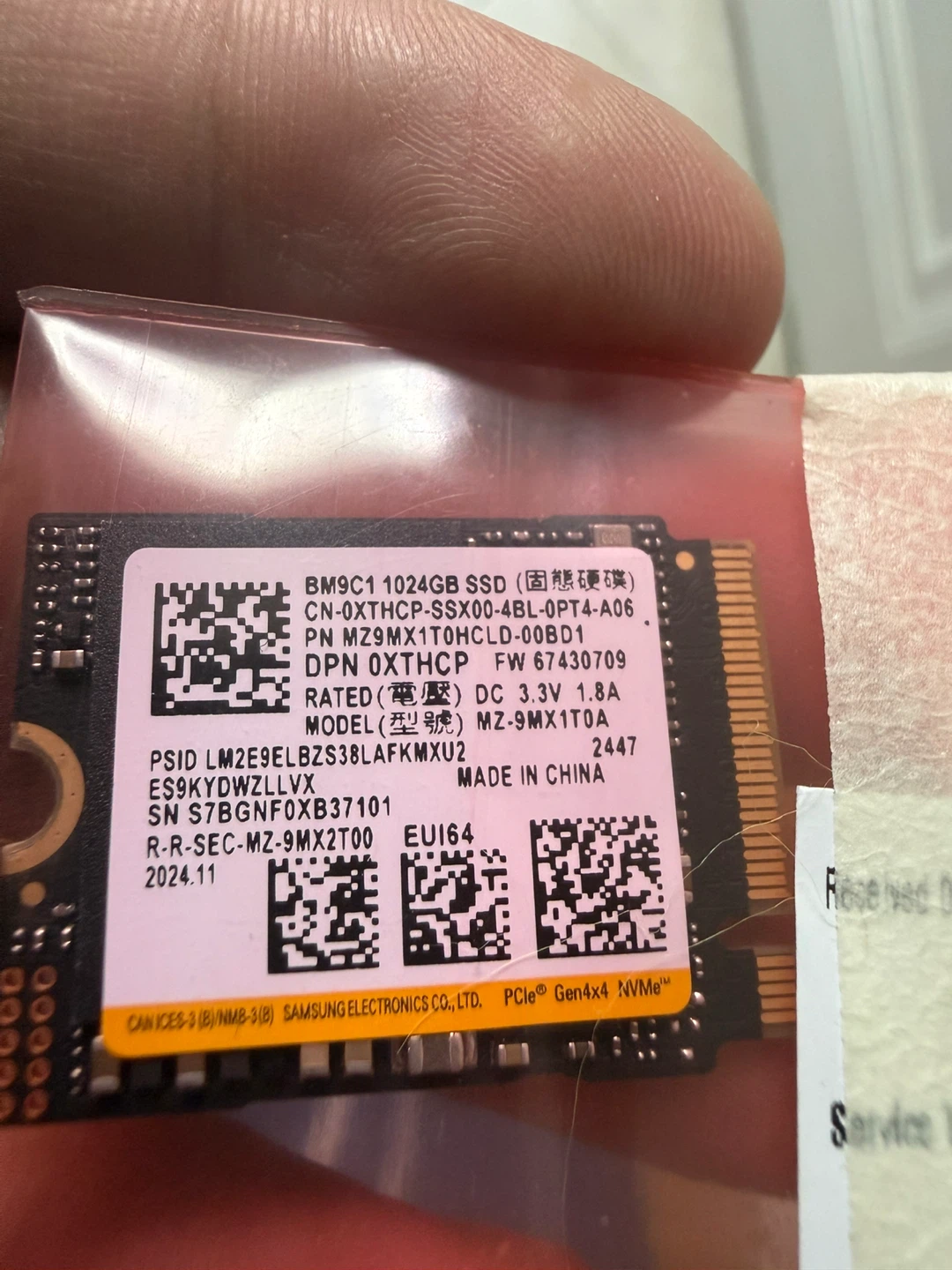 Samsung BM9C1 1024GB SSD