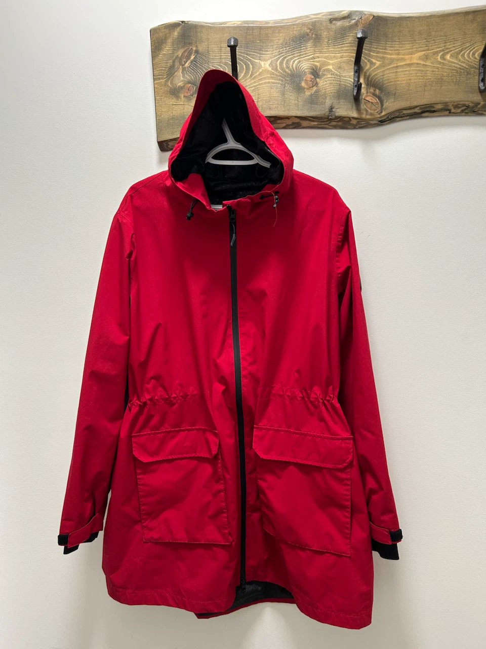Canadiana Red Hooded Jacket Size 2X