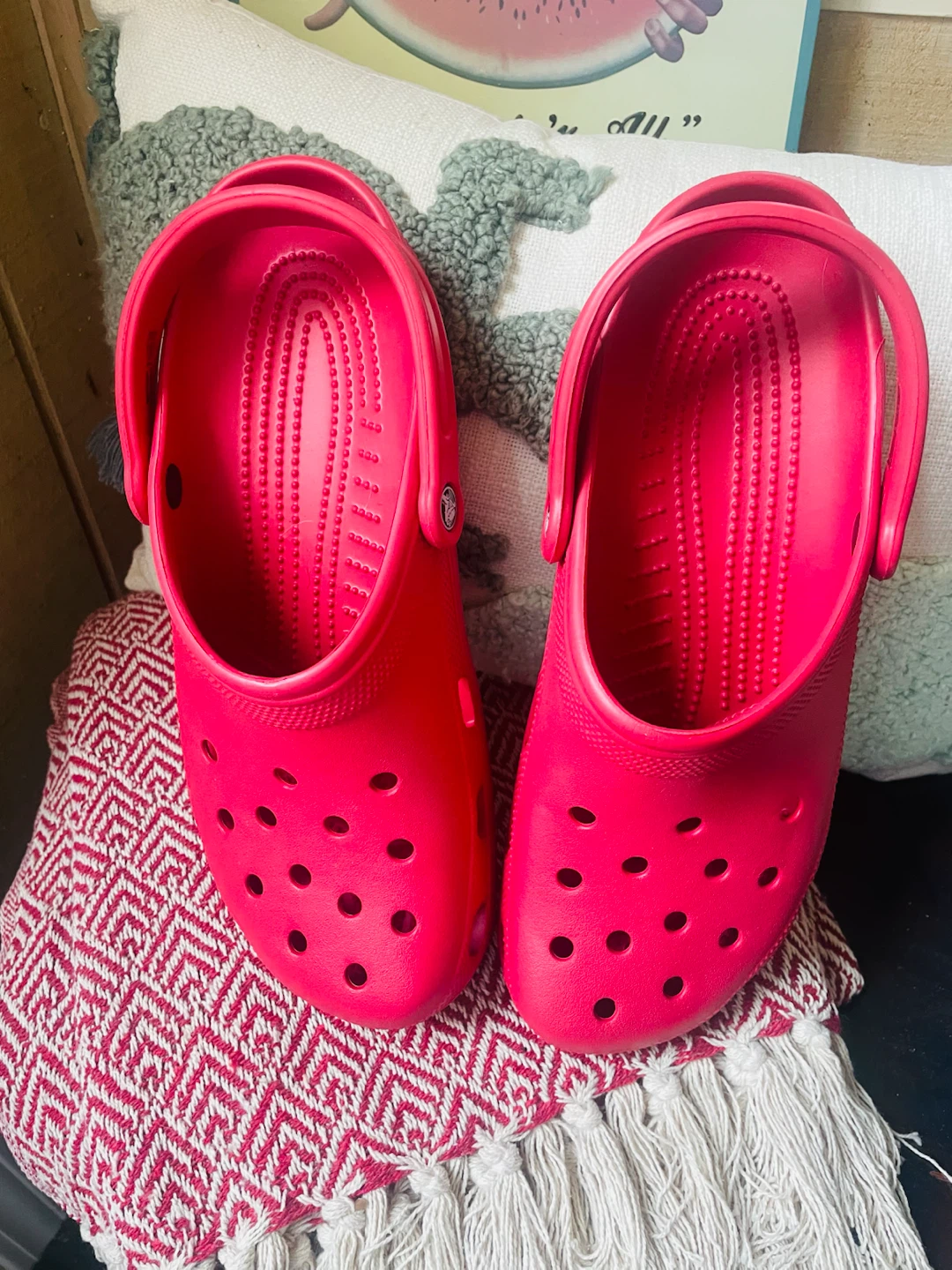 New Red Crocs men’s size 12 - photo 2