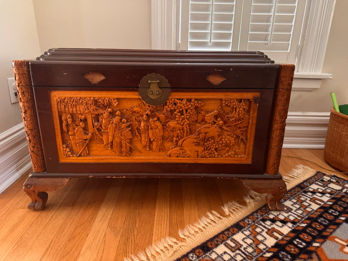 Vintage Chinese Carved Chest