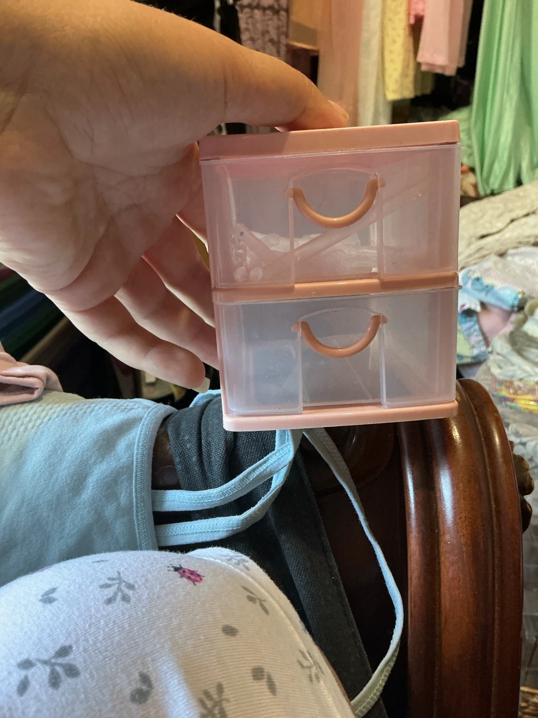 Pink 2-Drawer Organizer