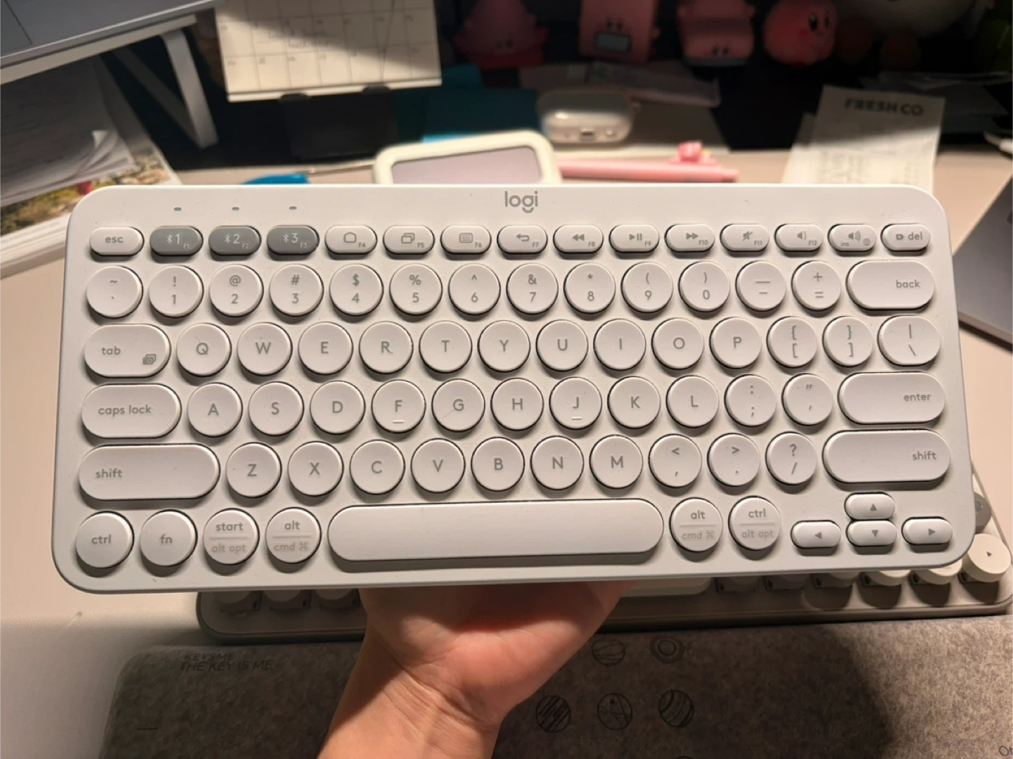 Logitech Pebble Keys 2 K380s Bluetooth Keyboard White