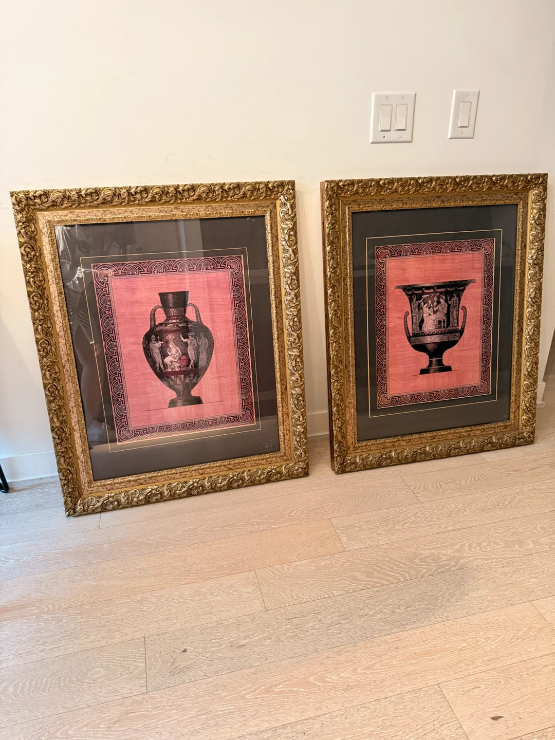 Framed Greek Vase Art Prints (Set of 2)
