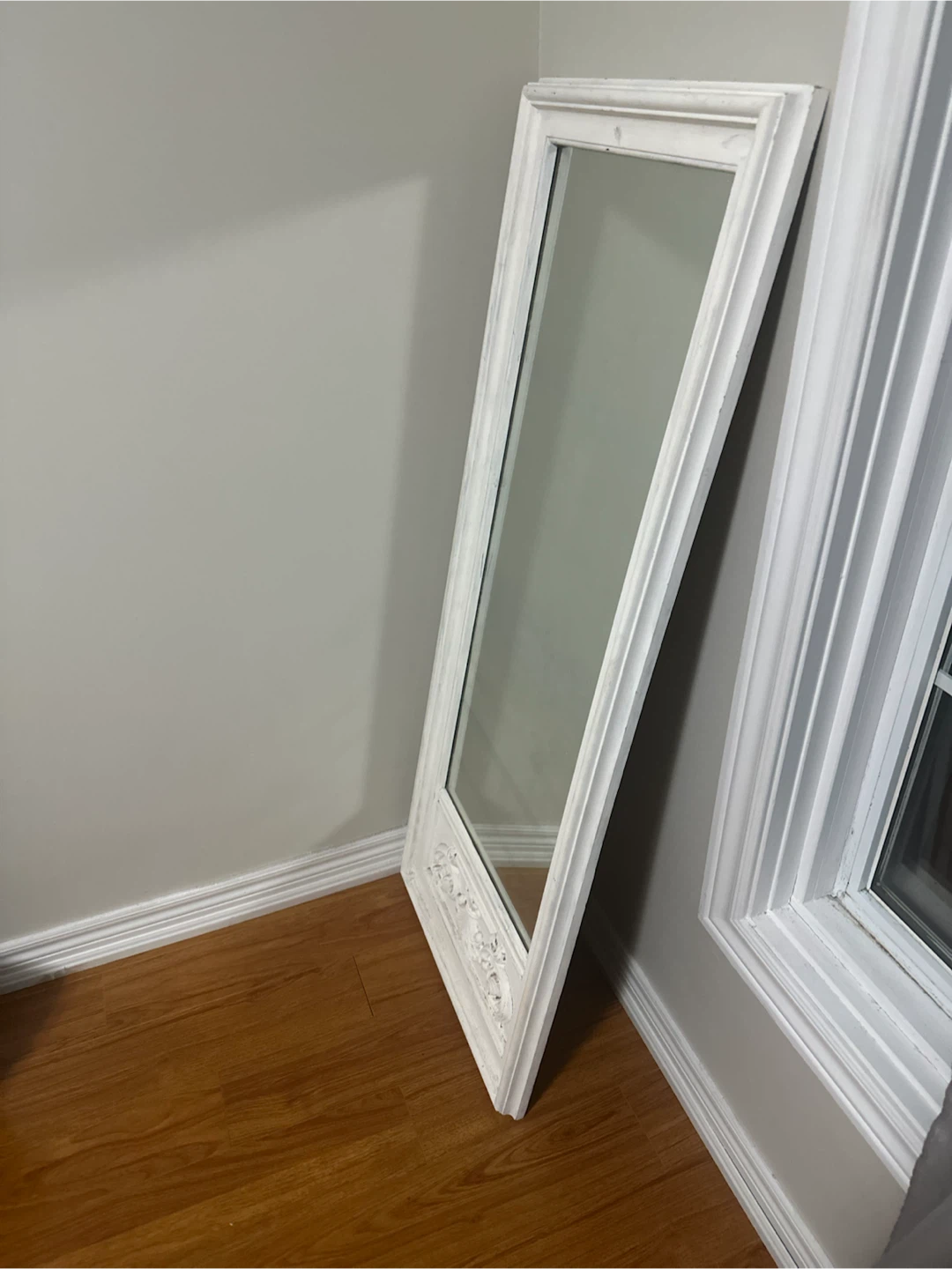 White Ornate Full Length Mirror