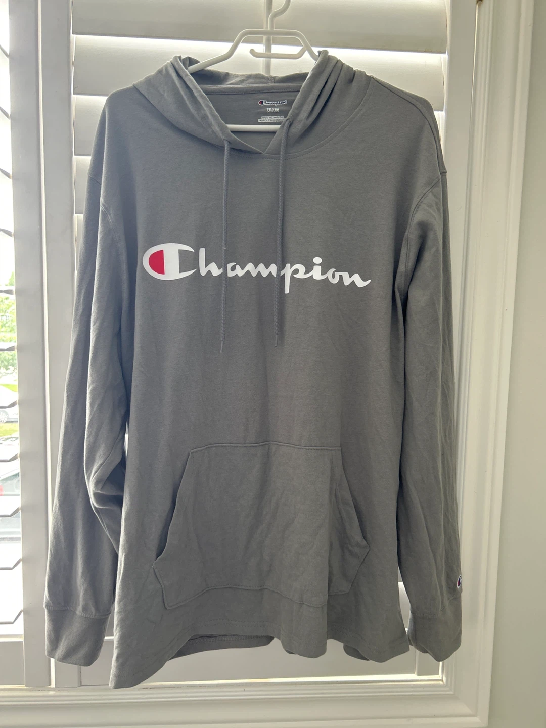 Champion Grey Hoodie XL/TG