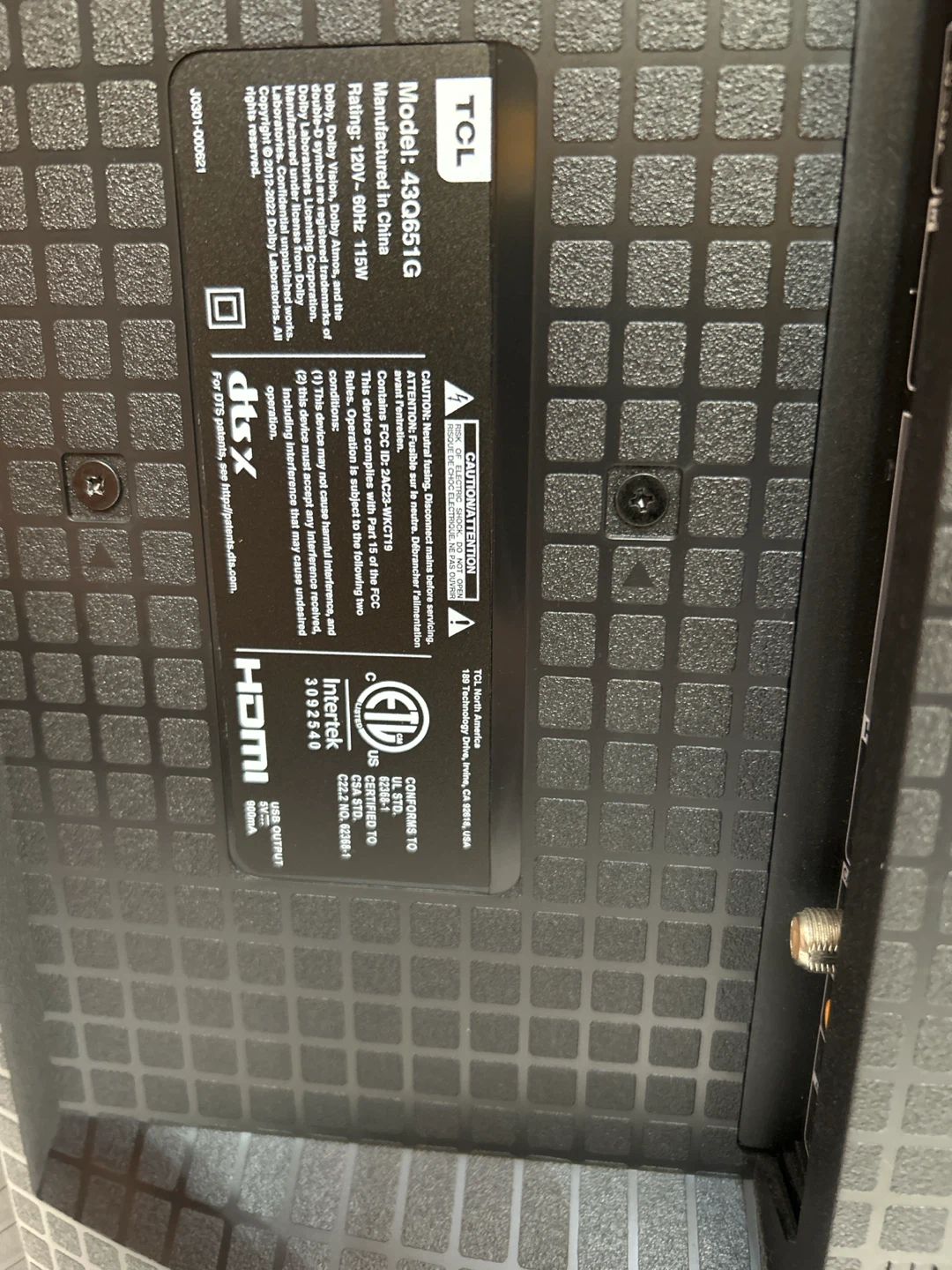 TCL 43" 4K UHD Google TV Model;2024 - photo 5