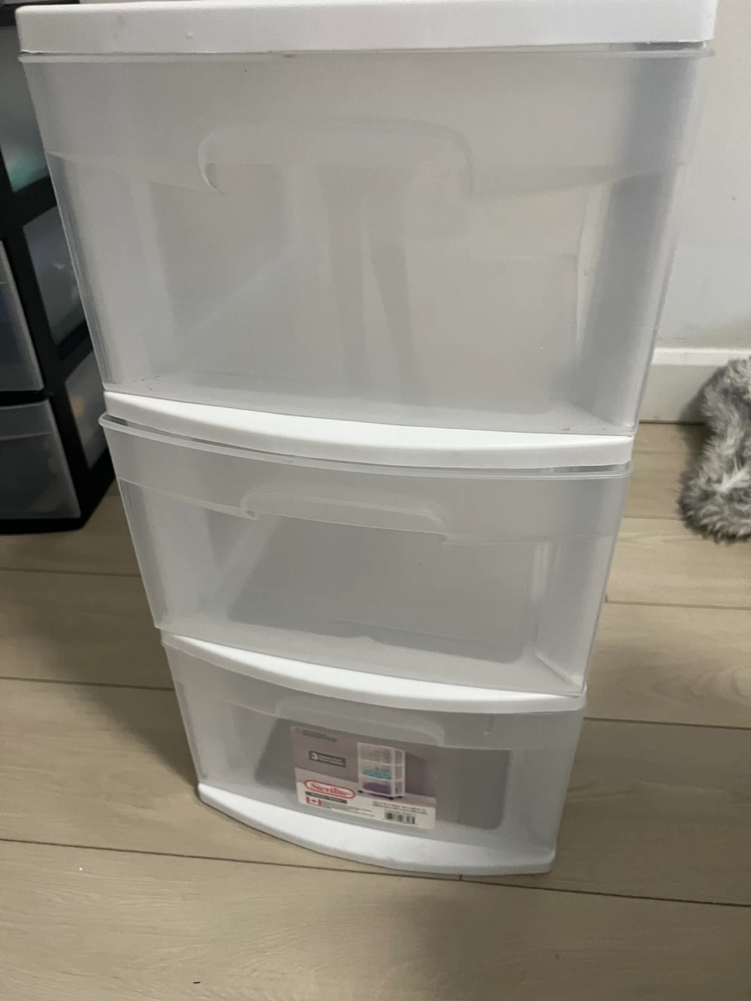 Sterilite 3 Drawer Storage Cart