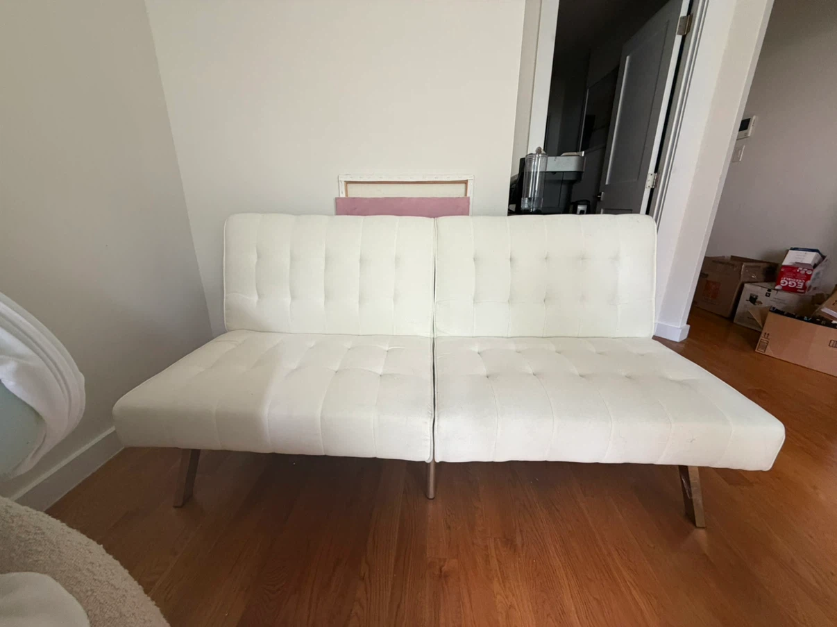 White Futon Sofa Bed
