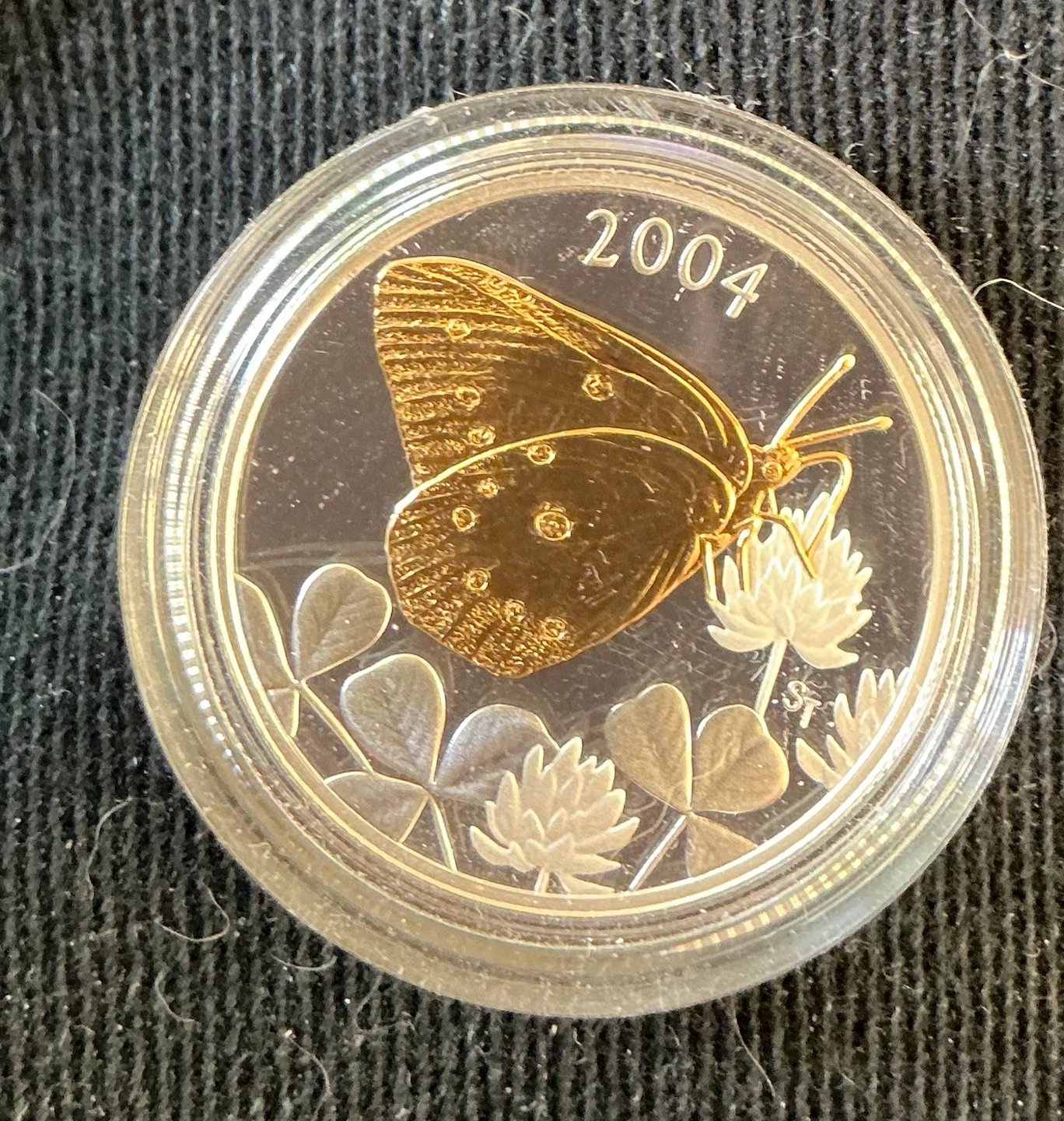 2004 Canadian 50 cent Clouded Butterfly - photo 2