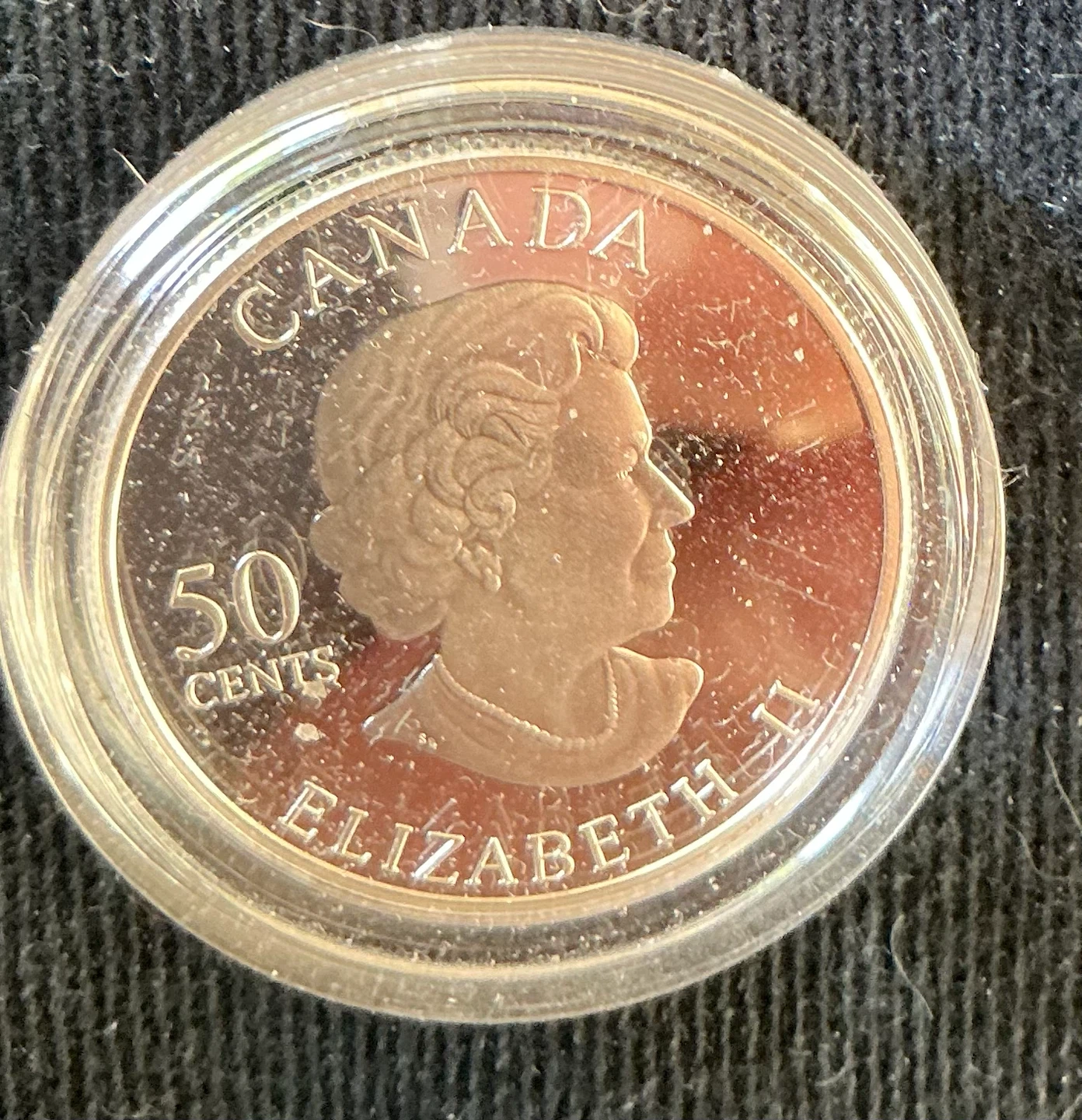 2004 Canadian 50 cent Clouded Butterfly - photo 3
