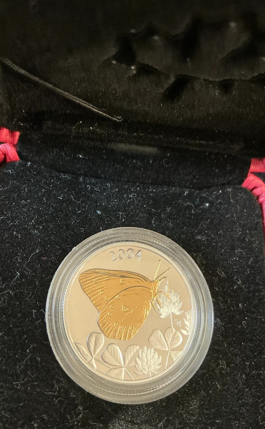 2004 Canadian 50 cent Clouded Butterfly - photo 4