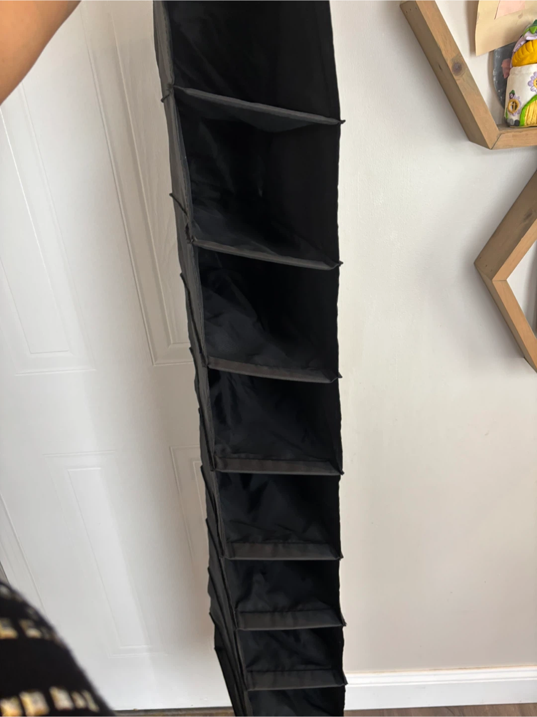 Black Hanging Closet shoe Organizer