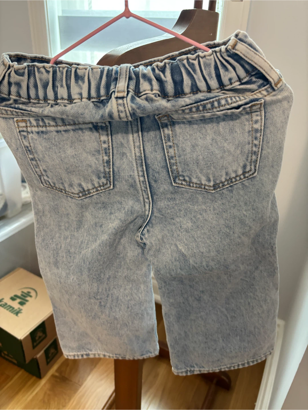 Kids' Denim Jeans with Heart Patches - photo 2