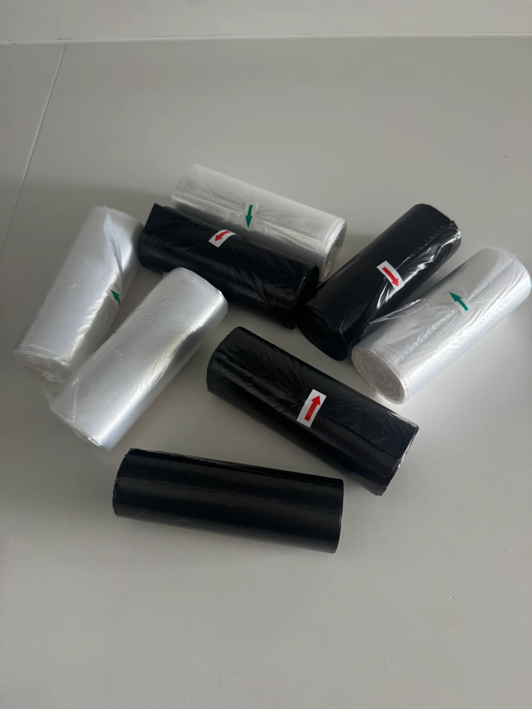 Clear and Black Garbage Bags 7.5 Rolls/200 bags per roll