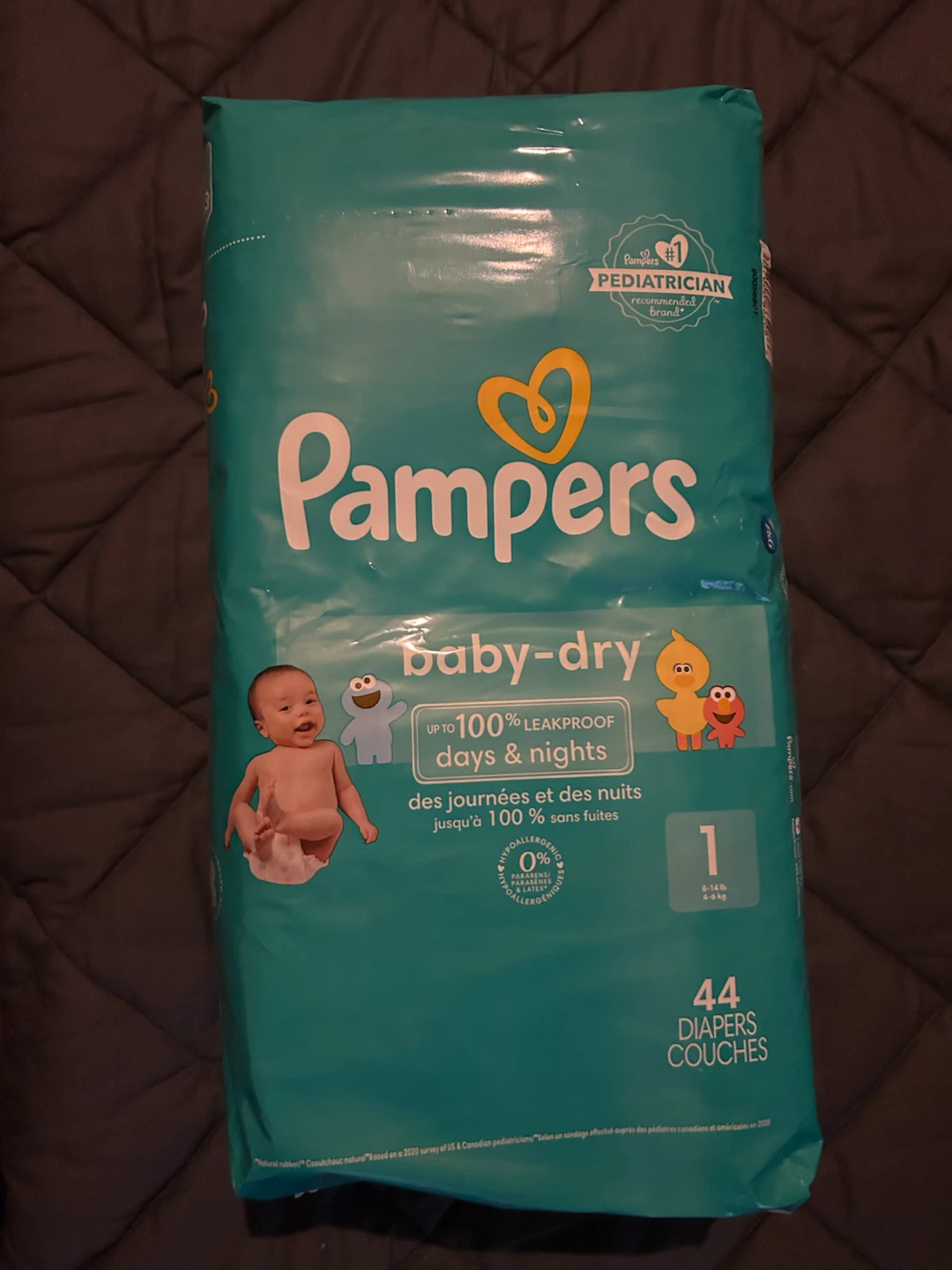 Pampers Baby-Dry Diapers Size 1, 44 Count