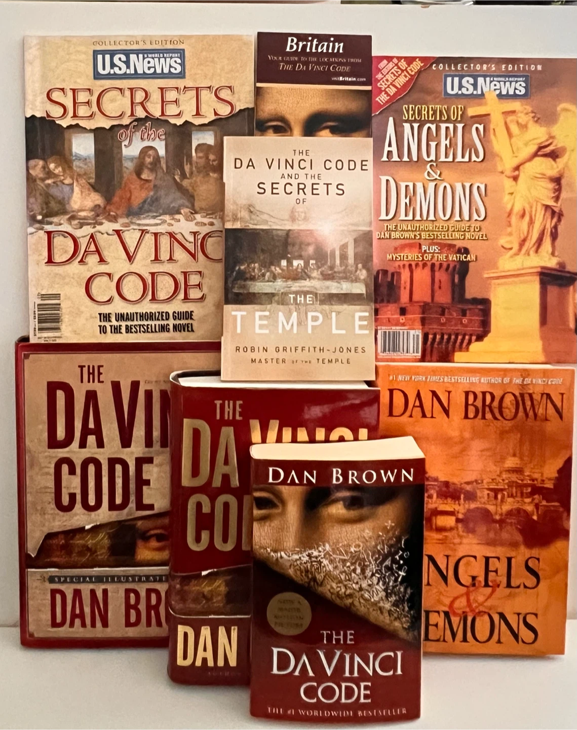 Dan Brown Da Vinci Code and Angels and Demons Book Collection