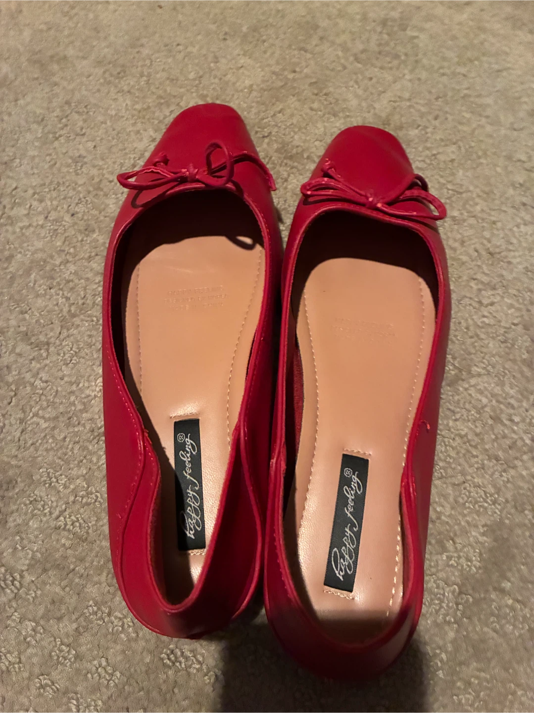 Red Ballet Flats
